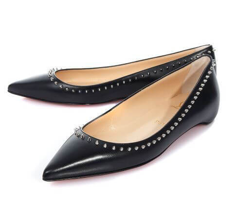 2017最新作 Christian Louboutin クリスチャン ルブタンコピー STUDED FLAT SHOES